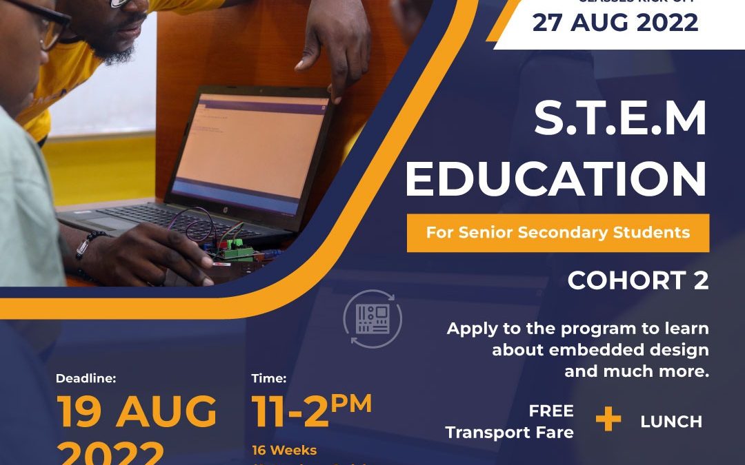 Senator Abiru Innovation Lab (SAIL) Opens Application For STEM Education For Senior Secondary School Students (Cohort 2)