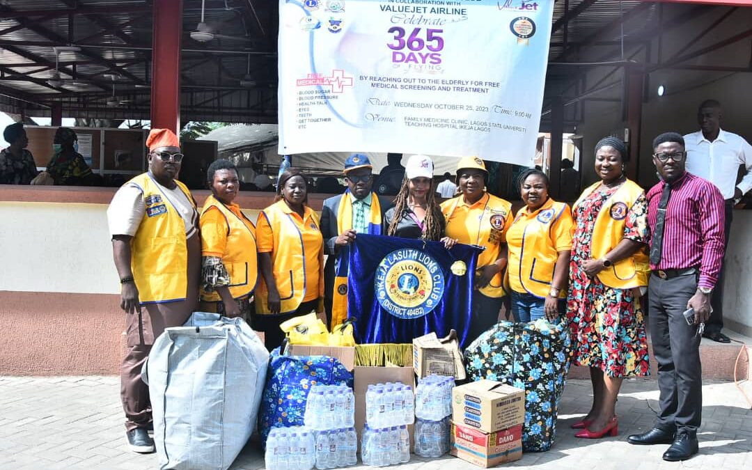 1 Year Safe Flying Anniversary: Ikeja LASUTH Lions Club Partners Value Jet On Free Medical Outreach To Senior Citizens
