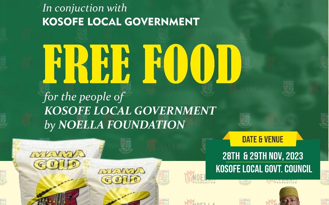 2,000 Kosofe Residents Benefit as Noella Foundation Partners Ogunlewe To Distribute Bags of Rice