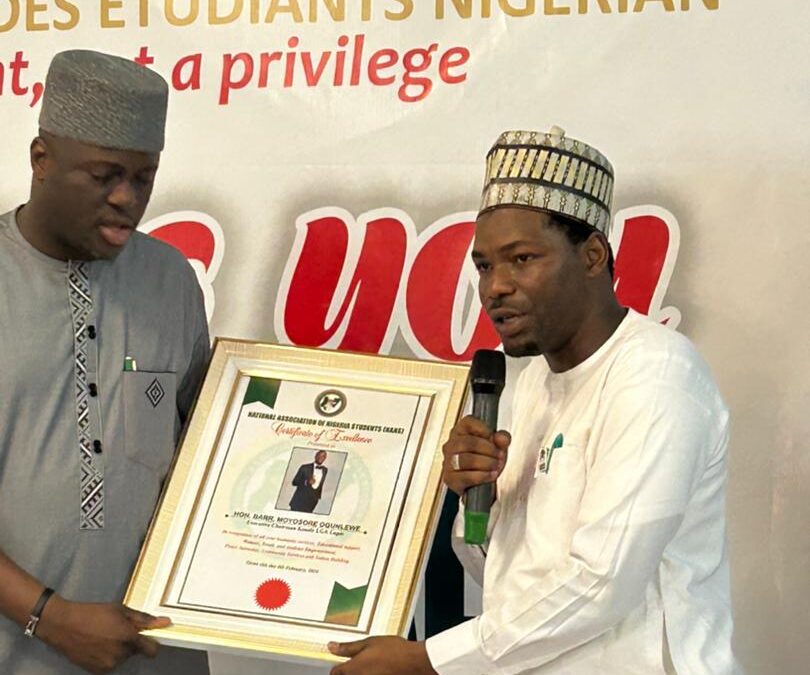 Kosofe Chairman, Ogunlewe Recognized by NANS